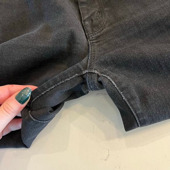 Mother Looker Ankle Fray Black Jeans in‎ Guilty As Sin Size 26 - Picture 7 of 13